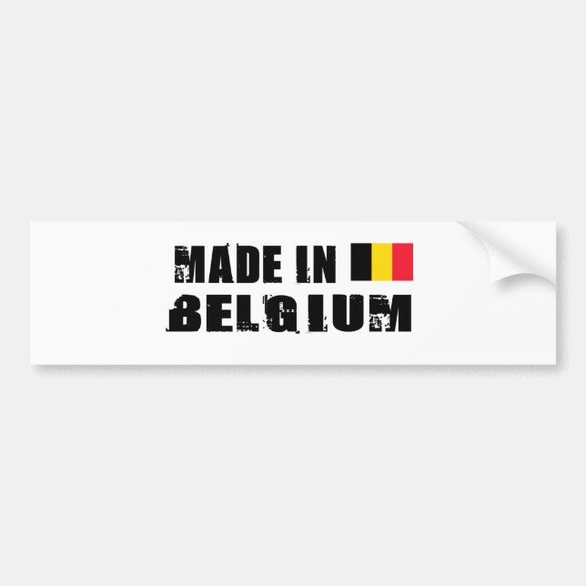 BELGIUM BUMPER STICKER (Front)