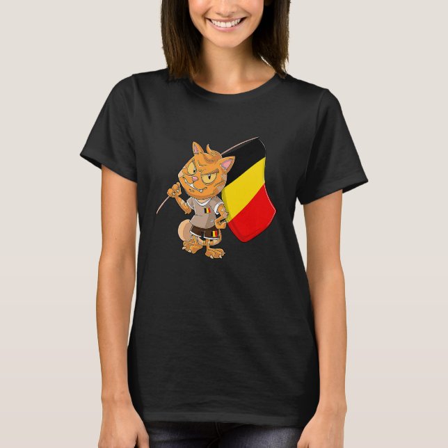 Belgium cat fan T-Shirt (Front)