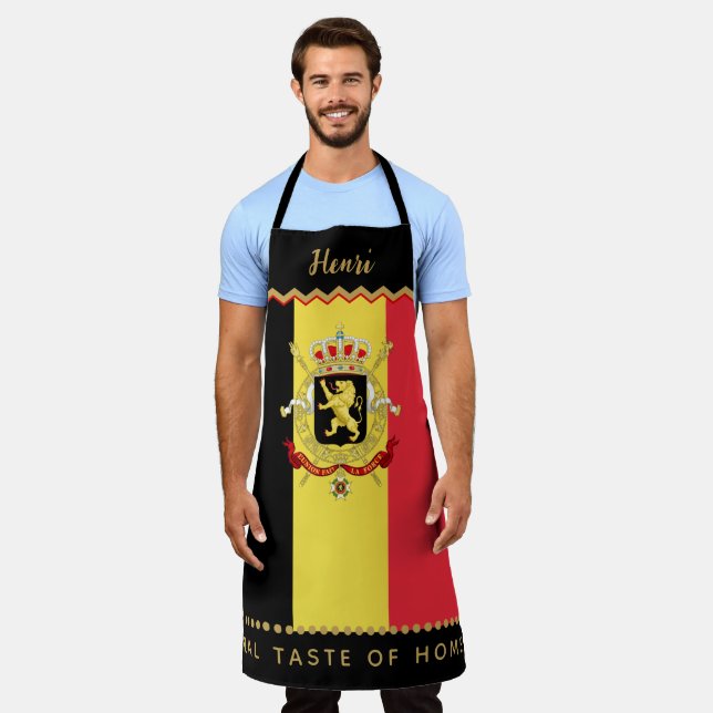 Belgium Chefs Apron, Kitchen, Belgian Flag Apron (Worn)