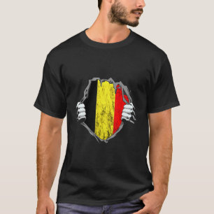 Belgium Chest Belgian Flag Belgique Pride T-Shirt