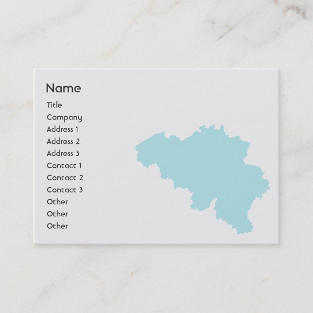 Belgium - Chubby Business Card (Front)