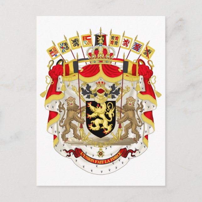 Belgium Coat of Arms Postcard (Front)