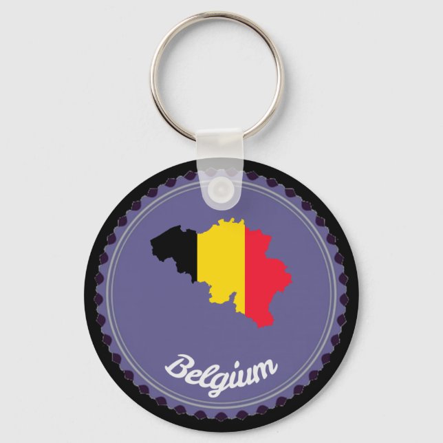 Belgium country key ring (Front)