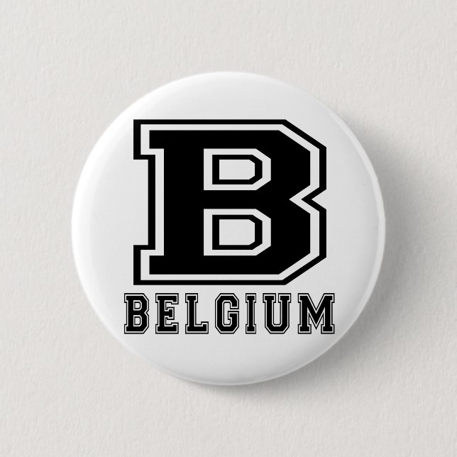 Belgium Designs 6 Cm Round Badge (Front)