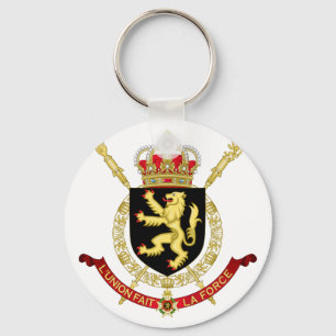 belgium emblem key ring