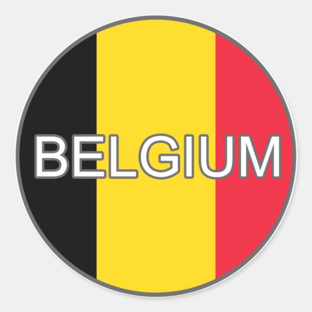Belgium Euro Sticker (Front)