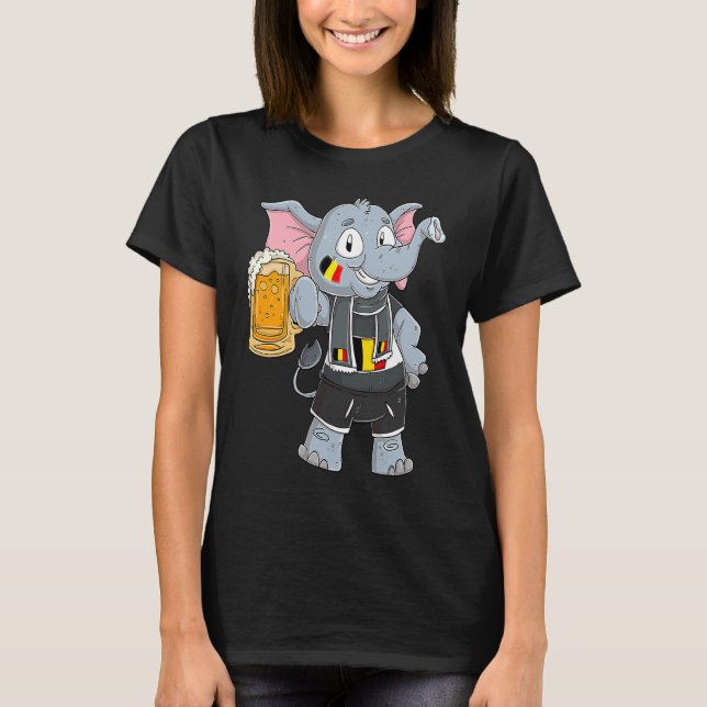 Belgium fan elephant T-Shirt (Front)