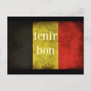 Belgium Flag 2016 Tribute Postcard