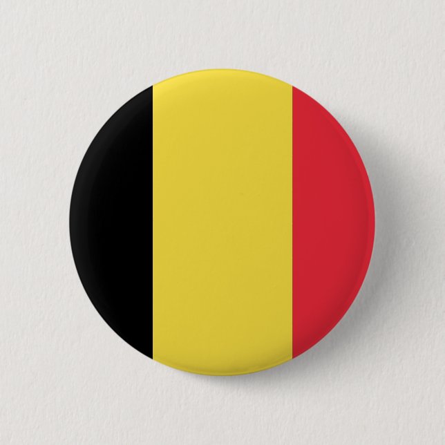 Belgium Flag 6 Cm Round Badge (Front)
