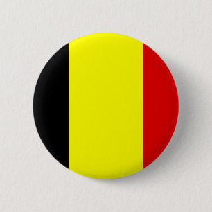 Belgium flag 6 cm round badge