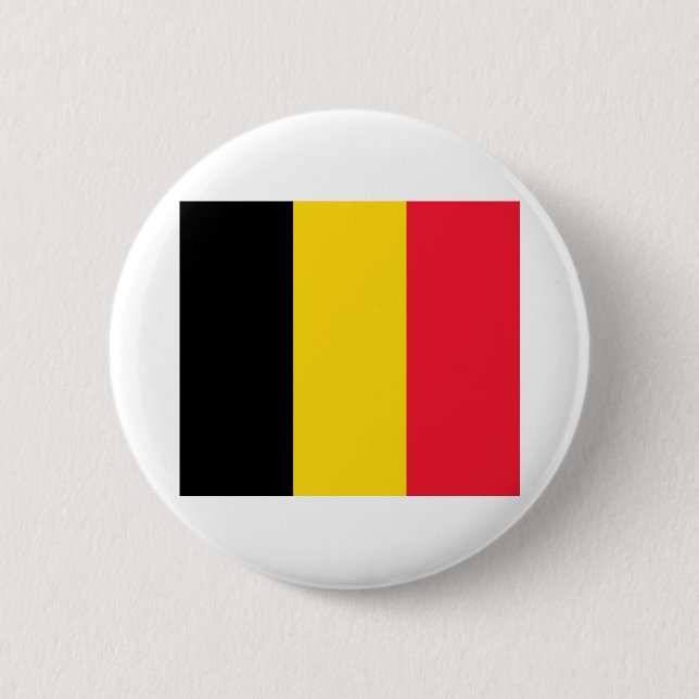 Belgium Flag 6 Cm Round Badge (Front)