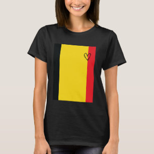Belgium Flag Belgians Heart Proud Heritage Nationa T-Shirt