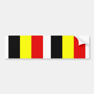 Belgium flag bumper sticker