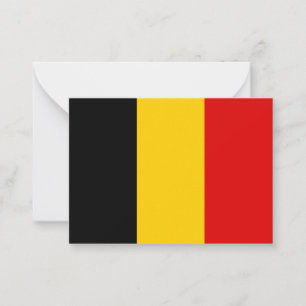 Belgium flag card