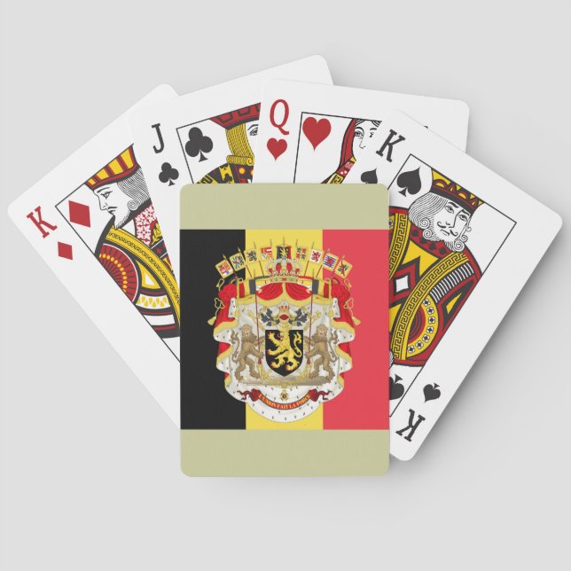 Belgium Flag & COA Playing Cards (Back)