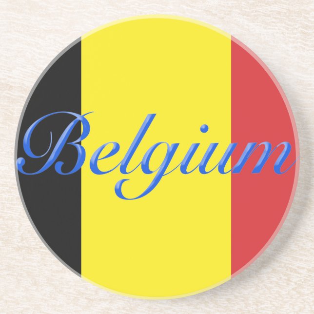 Belgium flag coaster (Front)