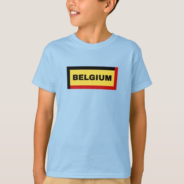 Belgium Flag Colours T-Shirt (Front)