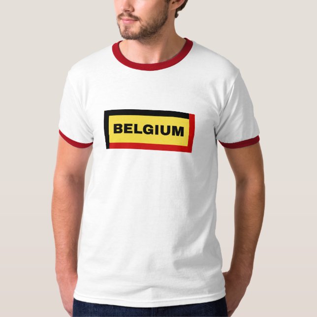 Belgium Flag Colours T-Shirt (Front)