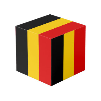 Belgium flag cube
