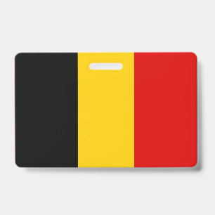 Belgium flag ID badge