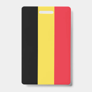 Belgium Flag ID Badge