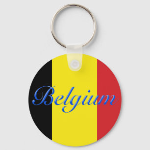 Belgium flag key ring