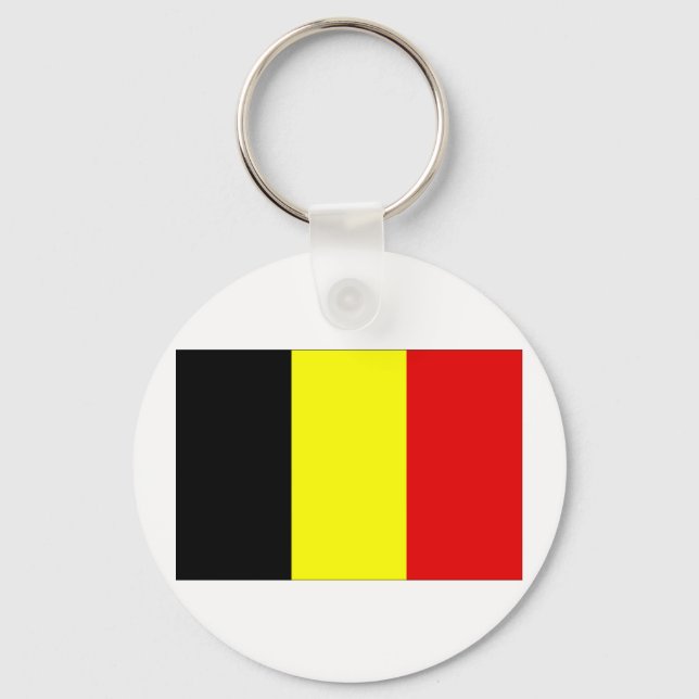 Belgium Flag Key Ring (Front)