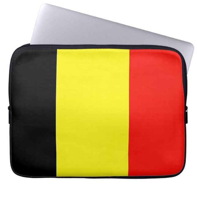 Belgium Flag Laptop Sleeve (Front)