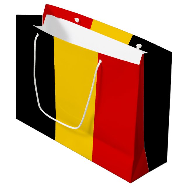 Belgium flag large gift bag (Front Angled)