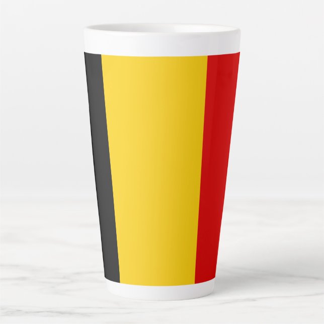 Belgium flag latte mug (Front)