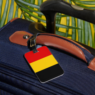 Belgium flag luggage tag