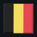 Belgium Flag Magnet<br><div class="desc">The Belgian flag is a vertical tricolour. The used colours in the flag are red, yellow, black. The proportion of the Belgian flag is 13:15. The Flag of Belgium was adopted in 1831. The first use of the current flag design was in 1831. The last change to the current Belgian...</div>