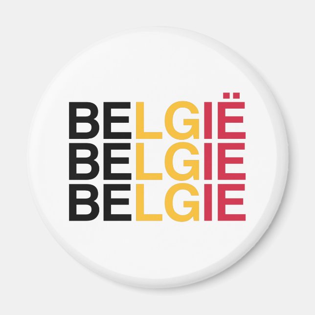 BELGIUM Flag Magnet (Front)