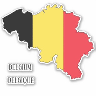 Belgium Flag Map