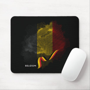 Belgium flag mouse pad