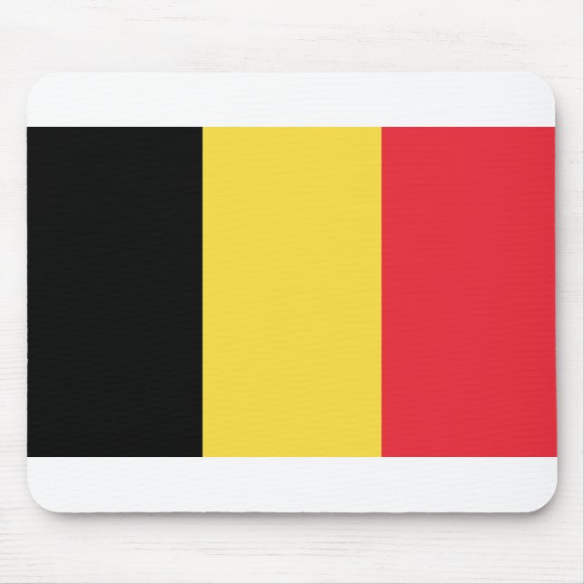 Belgium Flag Mouse Pad (Front)