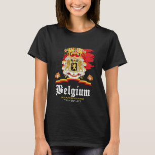 Belgium Flag Outfit Idea For Men & Novelty Belgian T-Shirt
