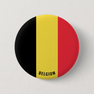 Belgium Flag Patriotic 6 Cm Round Badge