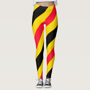 Belgium flag pattern leggings