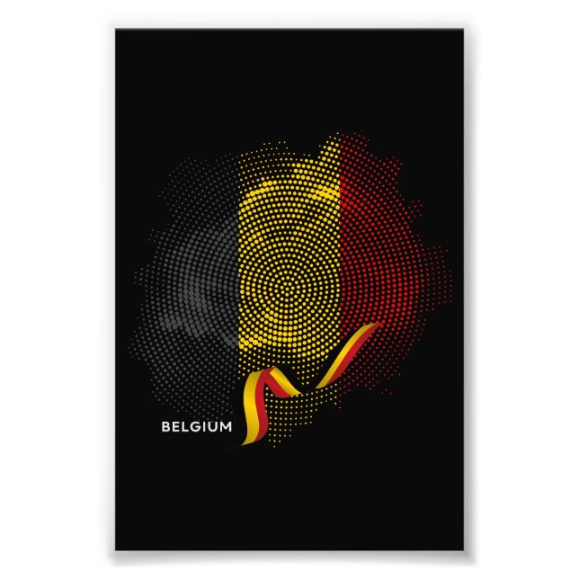 Belgium flag photo print (Front)