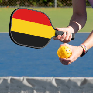 Belgium flag pickleball paddle