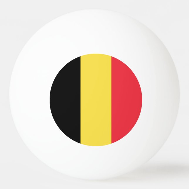 Belgium Flag Ping Pong Ball (Front)