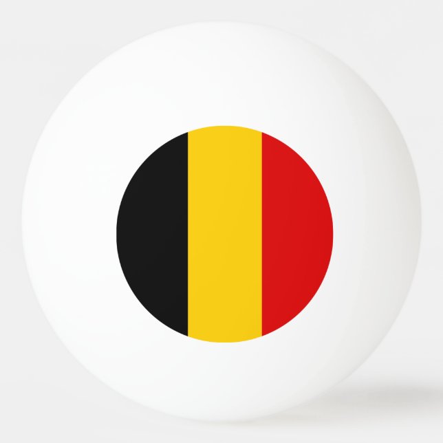 Belgium flag ping pong ball (Front)