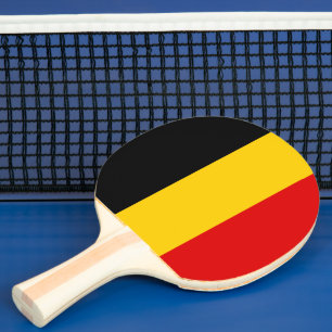 Belgium flag ping pong paddle