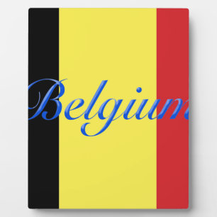 Belgium flag plaque