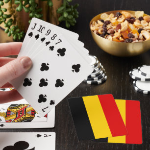 Belgium flag playing cards