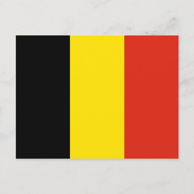 Belgium Flag Postcard (Front)