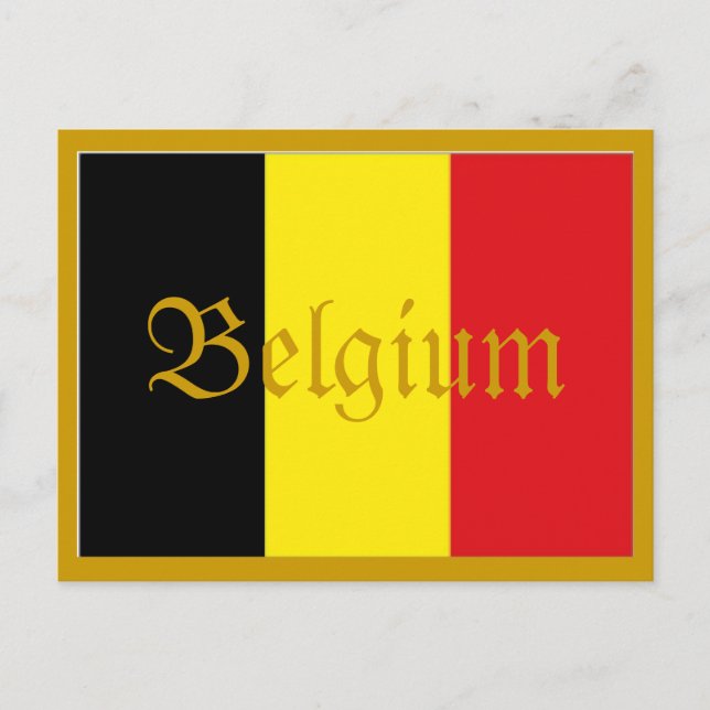 Belgium flag postcard (Front)