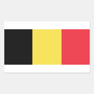 Belgium Flag Rectangular Sticker