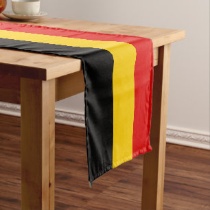 Belgium flag short table runner